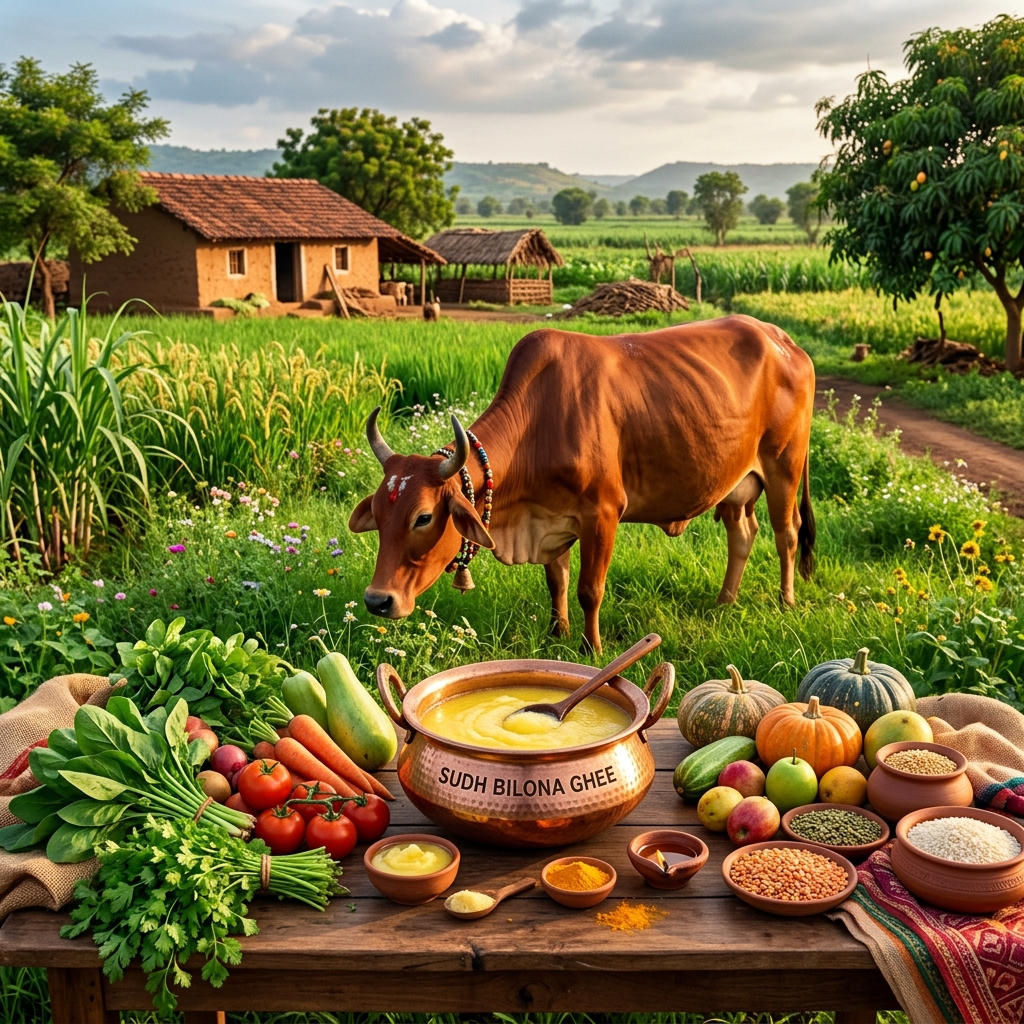Rural abundance and cow-based organic farming